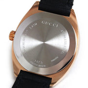  Shop Authentic Gucci GG2570 Quartz Black Dial Black Leather Strap Watch For Women - YA142509 - Luxxuri