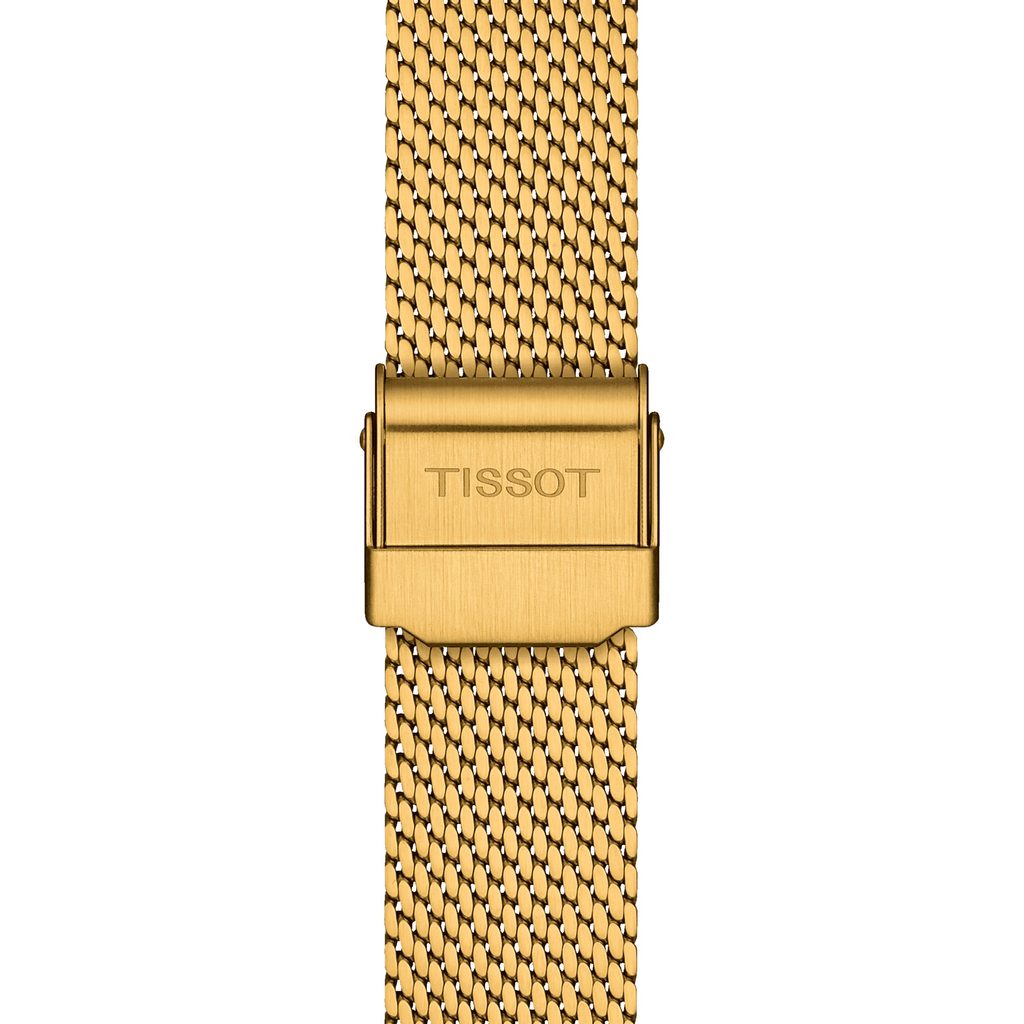  Shop Authentic Tissot Everytime Lady Gold Dial Gold Mesh Bracelet Watch for Women - T143.210.33.021.00 - Luxxuri