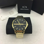  Shop Authentic Armani Exchange Hampton Chronograph Black Dial Gold Steel Strap Watch For Men - AX2122 - Luxxuri