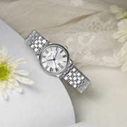  Shop Authentic Tissot T Classic Carson Premium Automatic Lady Silver Dial Silver Steel Strap Watch for Women - T122.207.11.033.00 - Luxxuri