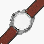  Shop Authentic Fossil Bronson Chronograph Grey Dial Brown Leather Strap Watch for Men - FS5855 - Luxxuri