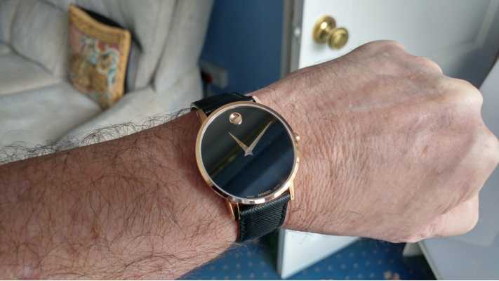  Shop Authentic Movado Museum Classic Black Dial Black Leather Strap Watch for Men - 0607196 - Luxxuri
