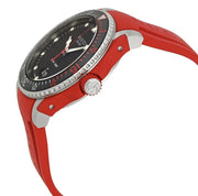  Shop Authentic Gucci Dive Quartz Black Dial Red Rubber Strap Watch For Men - YA136309 - Luxxuri