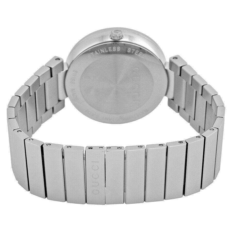  Shop Authentic Gucci G Interlocking Silver Dial Silver Steel Strap Watch For Women - YA133308 - Luxxuri