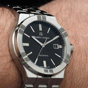  Shop Authentic Maurice Lacroix Aikon Automatic Black Dial Silver Steel Strap Watch for Men - AI1807-SS002-330-1 - Luxxuri