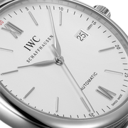  Shop Authentic IWC Portofino Automatic White Dial Silver Mesh Bracelet Watch for Men - IW356505 - Luxxuri