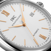  Shop Authentic IWC Portofino Automatic White Dial Black Leather Strap Watch for Men - IW356517 - Luxxuri