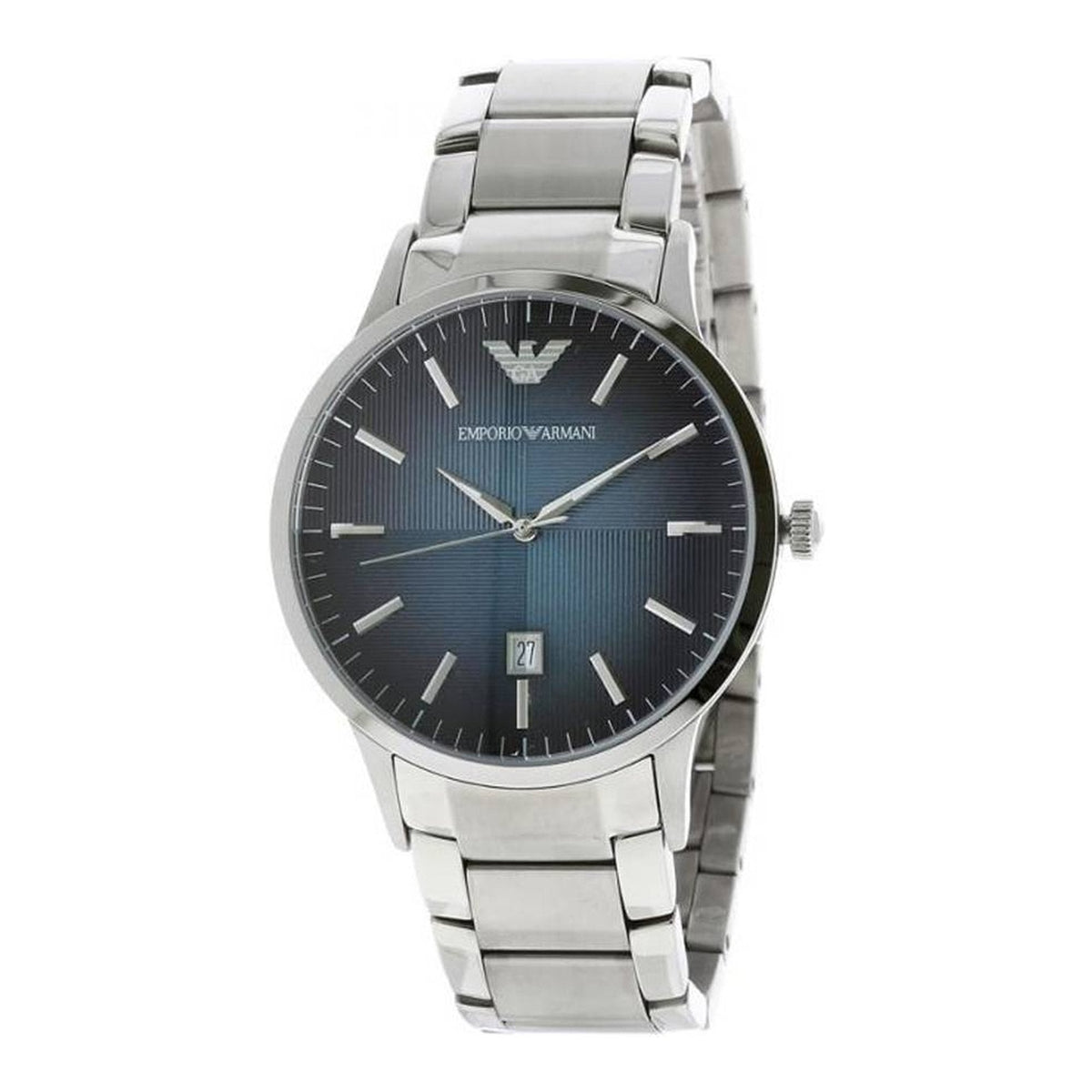  Shop Authentic Emporio Armani Renato Blue Dial Silver Steel Strap Watch For Men - AR2472 - Luxxuri