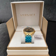  Shop Authentic Versace Aion Chronograph Black Dial Gold Steel Strap Watch For Men - VE1D01721 - Luxxuri