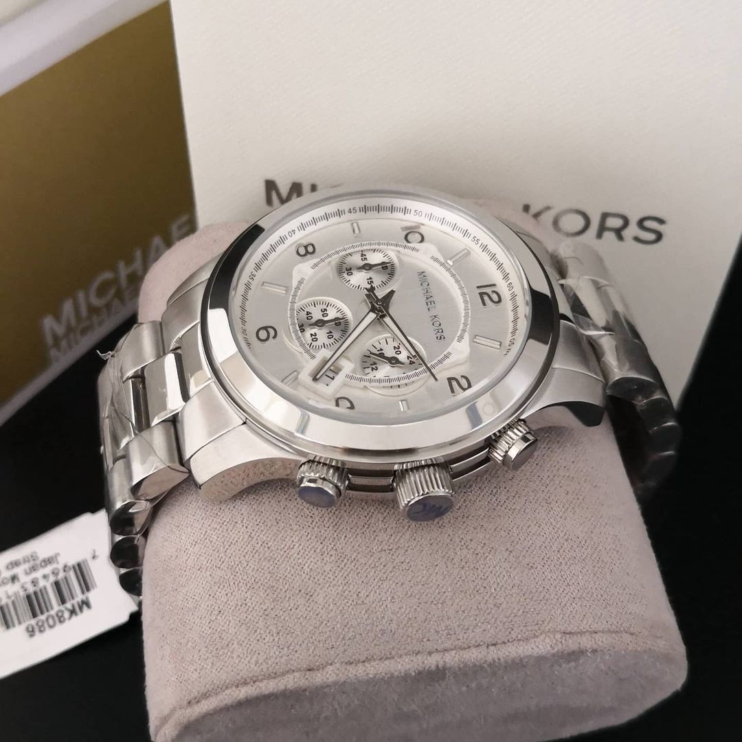  Shop Authentic Michael Kors Runway Silver Dial Silver Steel Strap Watch for Men- MK8086 - Luxxuri