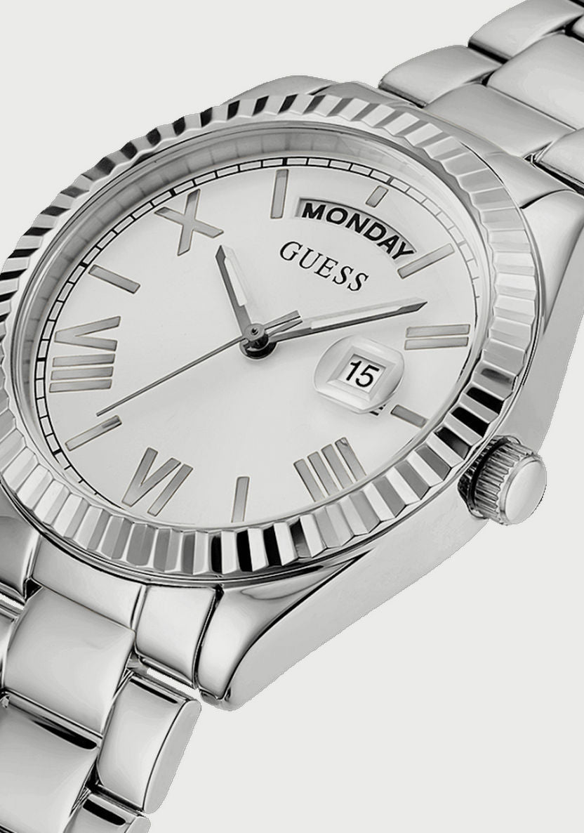  Shop Authentic Guess Luna Silver Dial Silver Steel Strap Watch for Women - GW0308L1 - Luxxuri