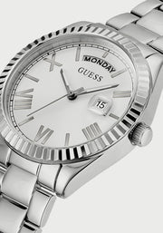  Shop Authentic Guess Luna Silver Dial Silver Steel Strap Watch for Women - GW0308L1 - Luxxuri