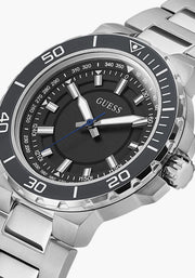  Shop Authentic Guess Track Black Dial Silver Steel Strap Watch for Men - GW0426G1 - Luxxuri