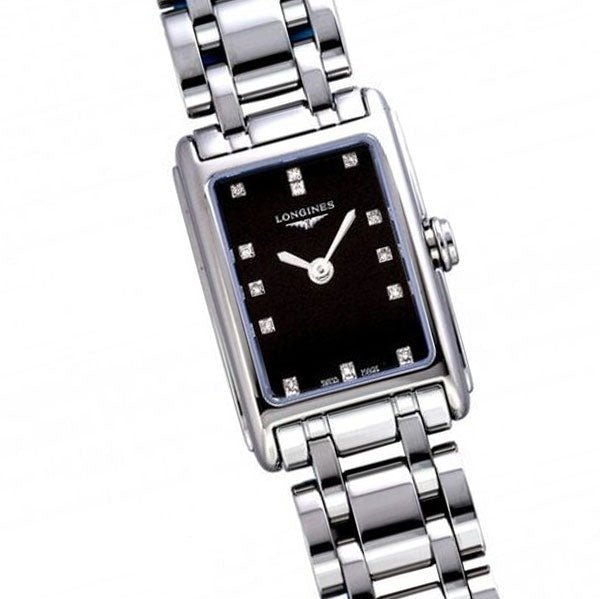  Shop Authentic Longines Dolcevita Black Dial Silver Steel Strap Watch for Women - L5.258.4.57.6 - Luxxuri