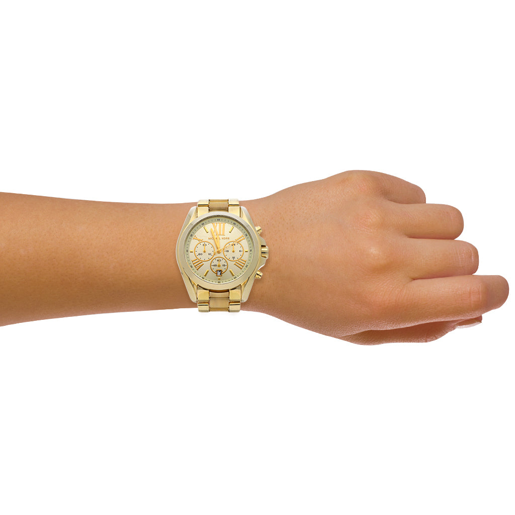  Shop Authentic Michael Kors Bradshaw Gold Dial Gold Steel Strap Watch for Women - MK5722 - Luxxuri