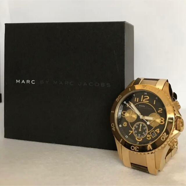 Shop Authentic Marc Jacobs Rock Chronograph Black Dial Gold Steel Strap Watch for Women - MBM3253 - Luxxuri