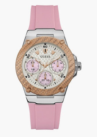  Shop Authentic Guess Zena Quartz White Dial Pink Rubber Strap Watch For Women - W1094L4 - Luxxuri