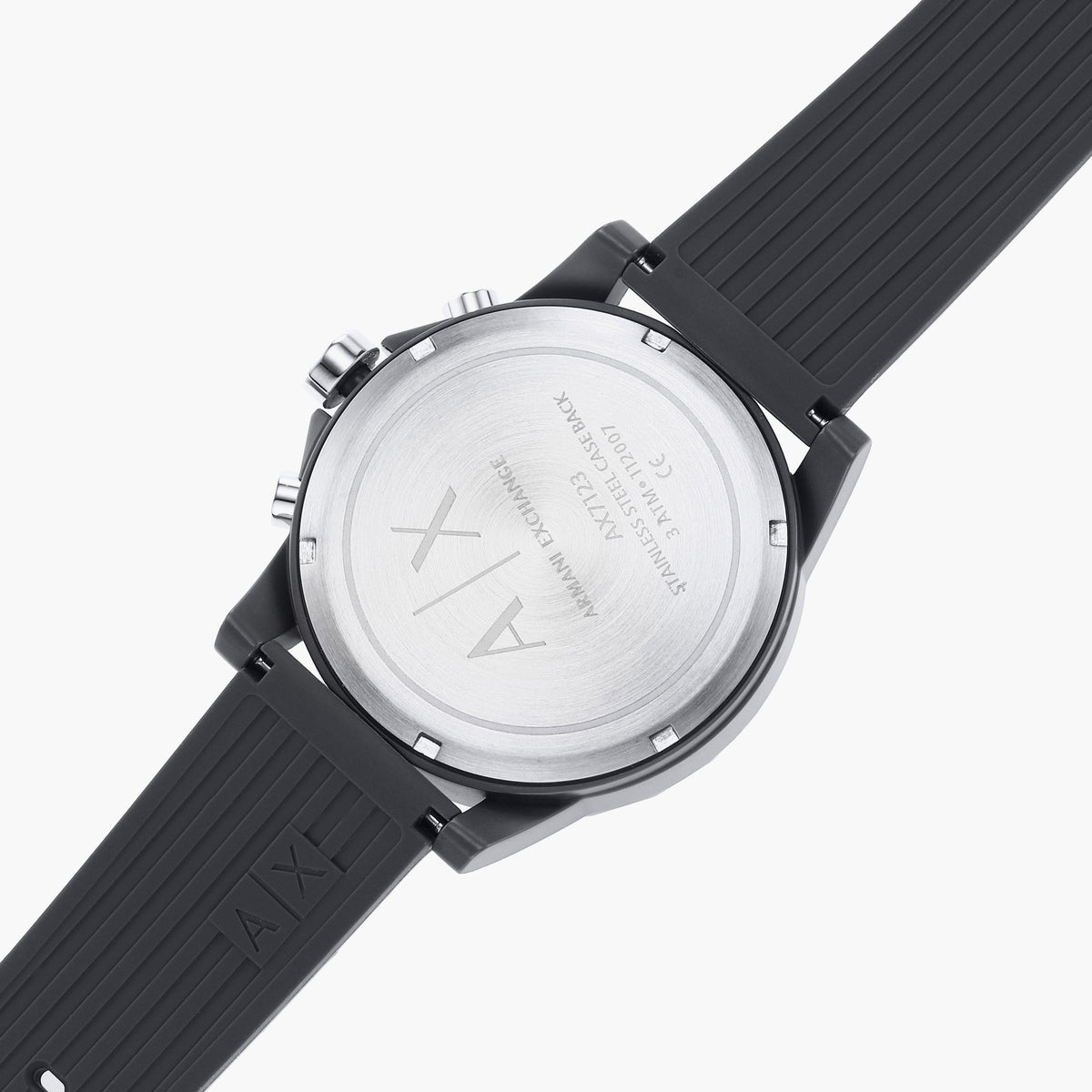  Shop Authentic Armani Exchange Outerbanks Chronograph Grey Dial Grey Silicone Strap Watch For Men - AX7123 - Luxxuri