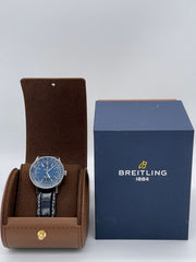  Shop Authentic Breitling Navitimer Automatic 41 Blue Dial Blue Leather Strap Watch for Men - A17326161C1P3 - Luxxuri