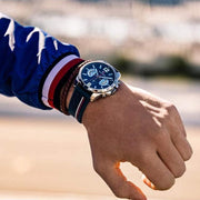  Shop Authentic Tommy Hilfiger Decker Blue Dial Blue Rubber Strap Watch for Men - 1791476 - Luxxuri