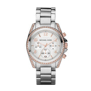  Shop Authentic Michael Kors Blair Chronograph Silver Dial Silver Steel Strap Watch for Women - MK5459 - Luxxuri