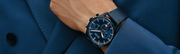  Shop Authentic Hugo Boss Pioneer Quartz Blue Dial Blue Leather Strap Watch For Men - 1513711 - Luxxuri
