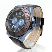  Shop Authentic Guess Force Quartz Brown Dial Brown Leather Strap Watch For Men - W0674G5 - Luxxuri