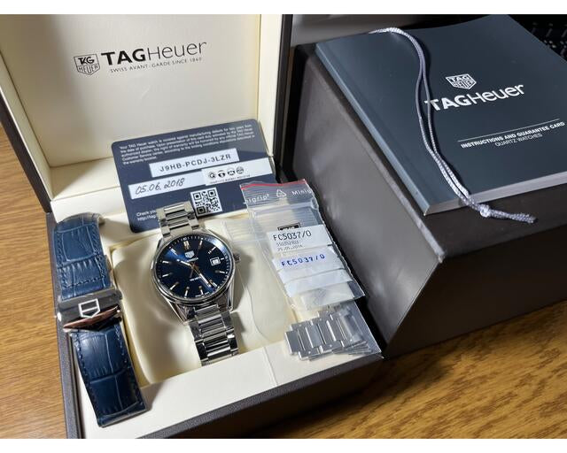  Shop Authentic Tag Heuer Carrera Quartz Blue Dial Silver Steel Strap Watch for Women - WAR1112.BA0601 - Luxxuri