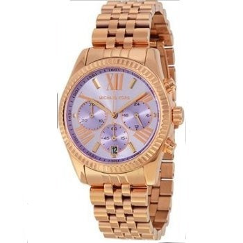  Shop Authentic Michael Kors Lexington Purple Dial Rose Gold Steel Strap Watch For Women - MK6207 - Luxxuri