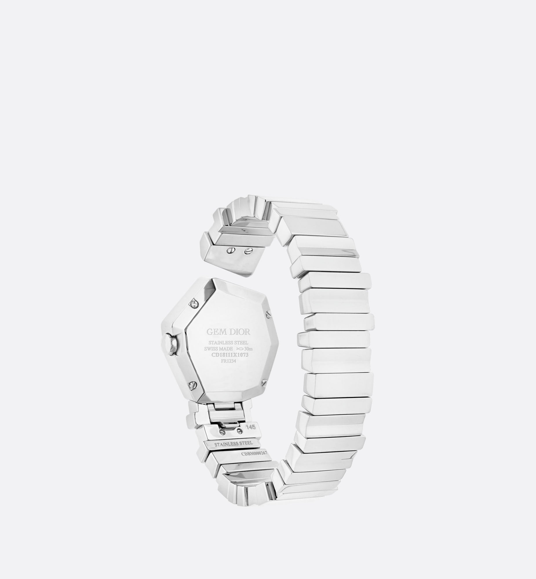  Shop Authentic Dior Gem Dior Mother of Pearl Dial Silver Steel Strap Watch for Women - CD18111X1073 - Luxxuri