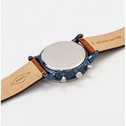  Shop Authentic Fossil Neutra Chronograph Blue Dial Brown Leather Strap Watch for Men - FS5791 - Luxxuri