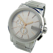  Shop Authentic Gucci G Chrono Chronograph Silver Dial Silver Steel Strap Watch For Men - YA101201 - Luxxuri
