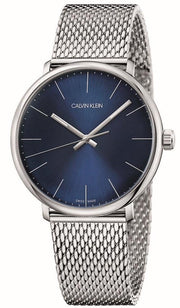  Shop Authentic Calvin Klein High Noon Quartz Blue Dial Silver Mesh Bracelet Watch for Men - K8M2112N - Luxxuri