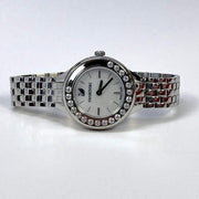  Shop Authentic Swarovski Lovely Crystals Mini White Dial Silver Steel Strap Watch for Women - 5242901 - Luxxuri