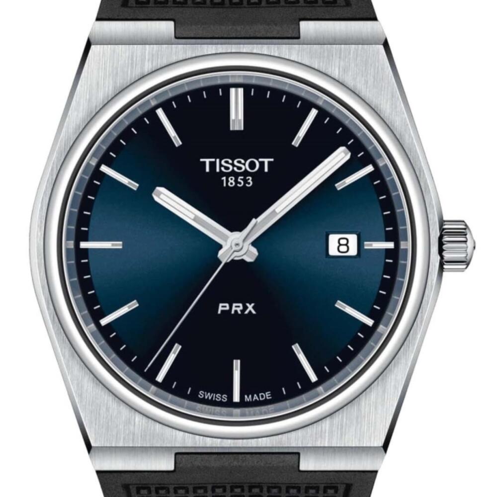  Shop Authentic Tissot PRX Blue Dial Black Rubber Strap Watch For Men - T137.410.17.041.00 - Luxxuri