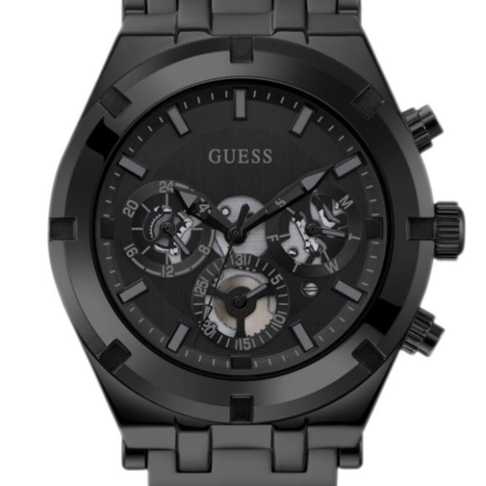  Shop Authentic Guess Continental Chronograph Black Dial Black Mesh Strap Watch For Men - GW0582G3 - Luxxuri