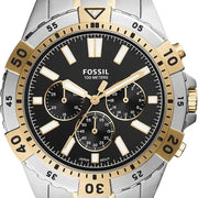  Shop Authentic Fossil Garrett Analog Black Dial Two Tone Steel Strap Watch for Men - FS5771 - Luxxuri