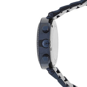 Shop Authentic Michael Kors Parker Chronograph Blue Dial Blue Steel Strap Watch For Women - MK6418 - Luxxuri
