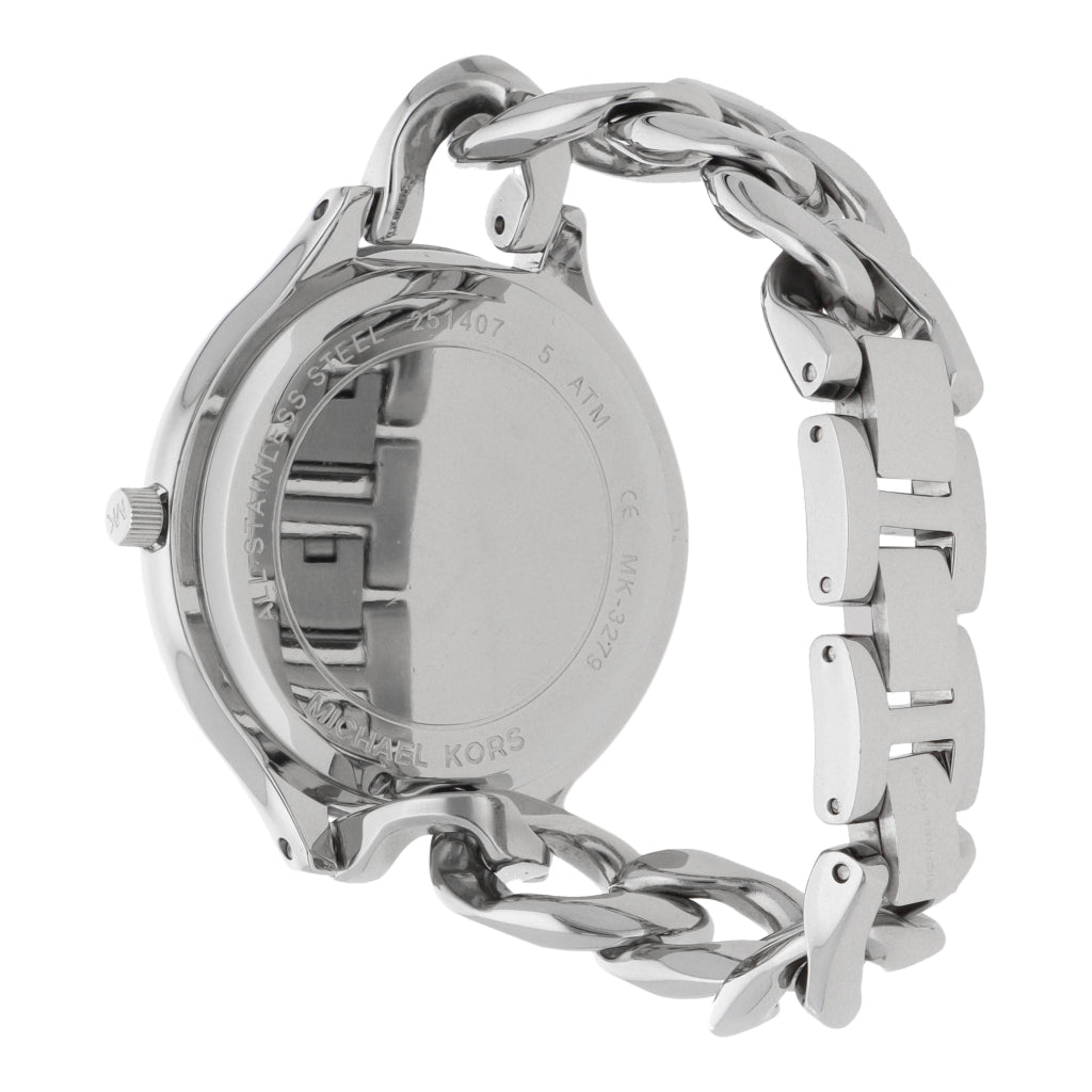  Shop Authentic Michael Kors Slim Runway Silver Dial Silver Steel Strap Watch for Women - MK3279 - Luxxuri