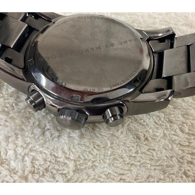 Shop Authentic Marc Jacobs Larry Chronograph Black Dial Grey Steel Strap Watch for Men - MBM5051 - Luxxuri