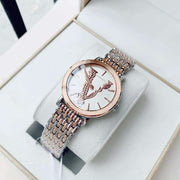  Shop Authentic Versace Virtus Quartz White Dial Two Tone Steel Strap Watch for Women - VEHC00519 - Luxxuri