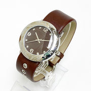  Shop Authentic Marc Jacobs Amy Brown Dial Brown Leather Strap Watch for Women - MBM1139 - Luxxuri