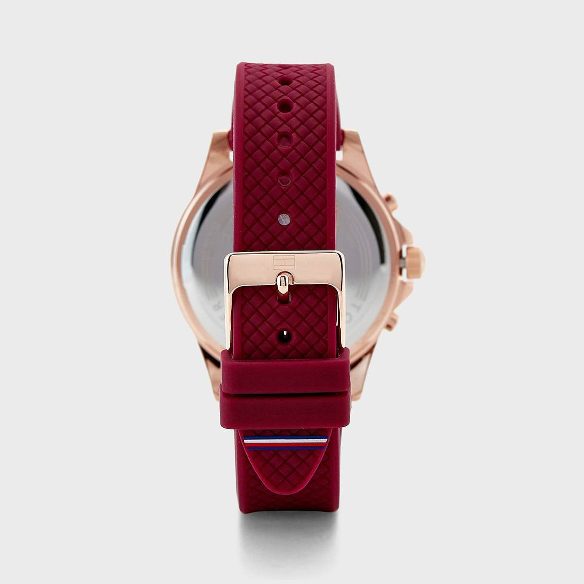  Shop Authentic Tommy Hilfiger Haven Quartz White Dial Red Rubber Strap Watch For Women - 1782200 - Luxxuri