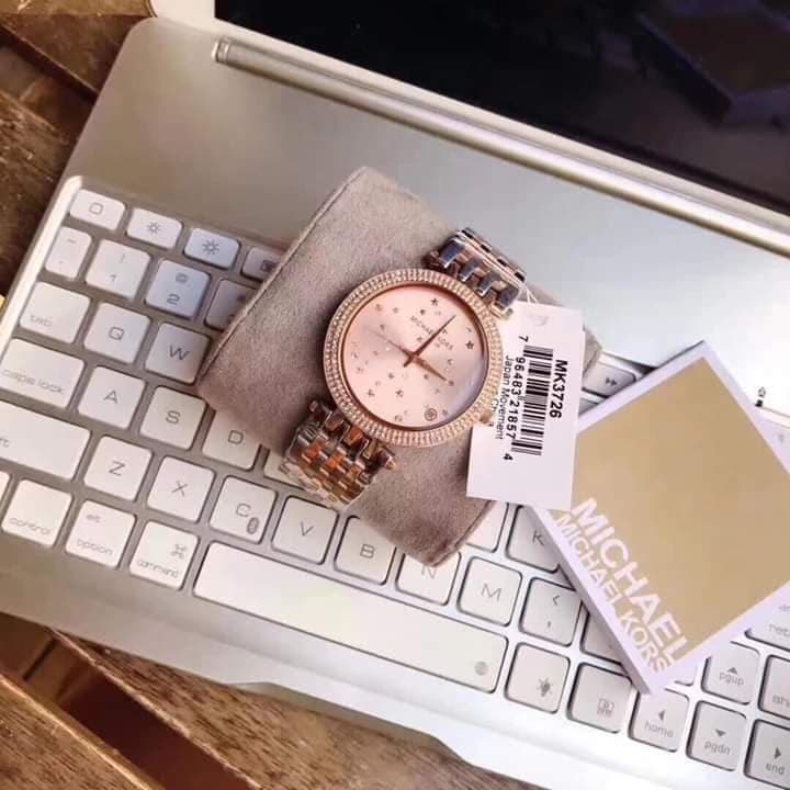  Shop Authentic Michael Kors Darci Rose Gold Dial Two Tone Steel Strap Watch for Women - MK3726 - Luxxuri