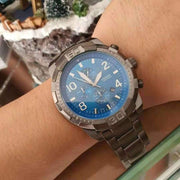  Shop Authentic Fossil Bronson Chronograph Blue Dial Grey Steel Strap Watch for Men - FS5711 - Luxxuri