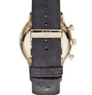 Shop Authentic Emporio Armani Gianni Beige Dial Grey Leather Strap Watch For Men - AR0386 - Luxxuri