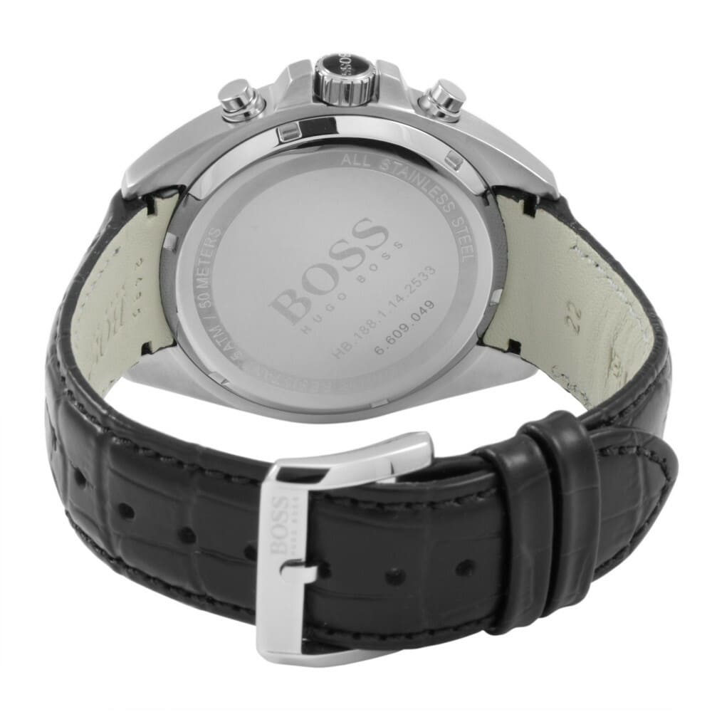  Shop Authentic Hugo Boss Driver Black Dial Black Leather Strap Watch for Men - 1512879 - Luxxuri