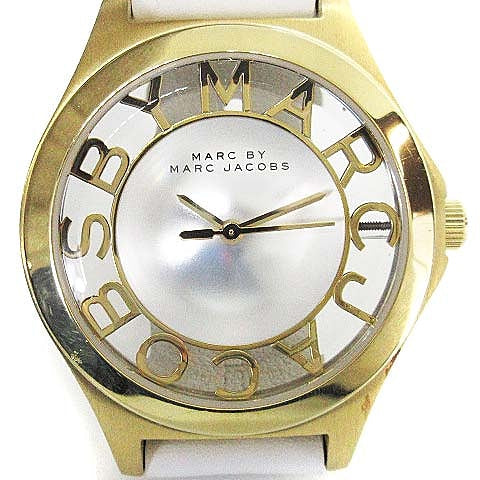  Shop Authentic Marc Jacobs Henry Skeleton White Dial White Leather Strap Watch for Women - MBM1339 - Luxxuri