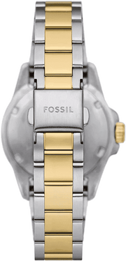  Shop Authentic Fossil Blue Dive Three Hand Black Dial Two Tone Steel Strap Watch For Women - ES5349 - Luxxuri