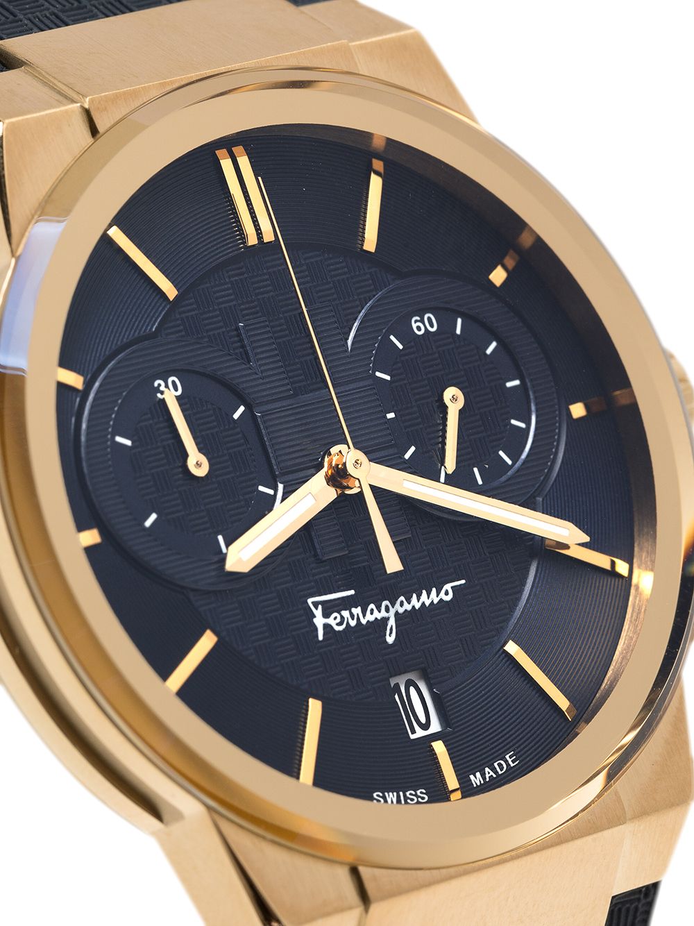  Shop Authentic Salvatore Ferragamo Sapphire Chrono Blue Dial Blue Silicone Strap Watch for Men - SFME00221 - Luxxuri